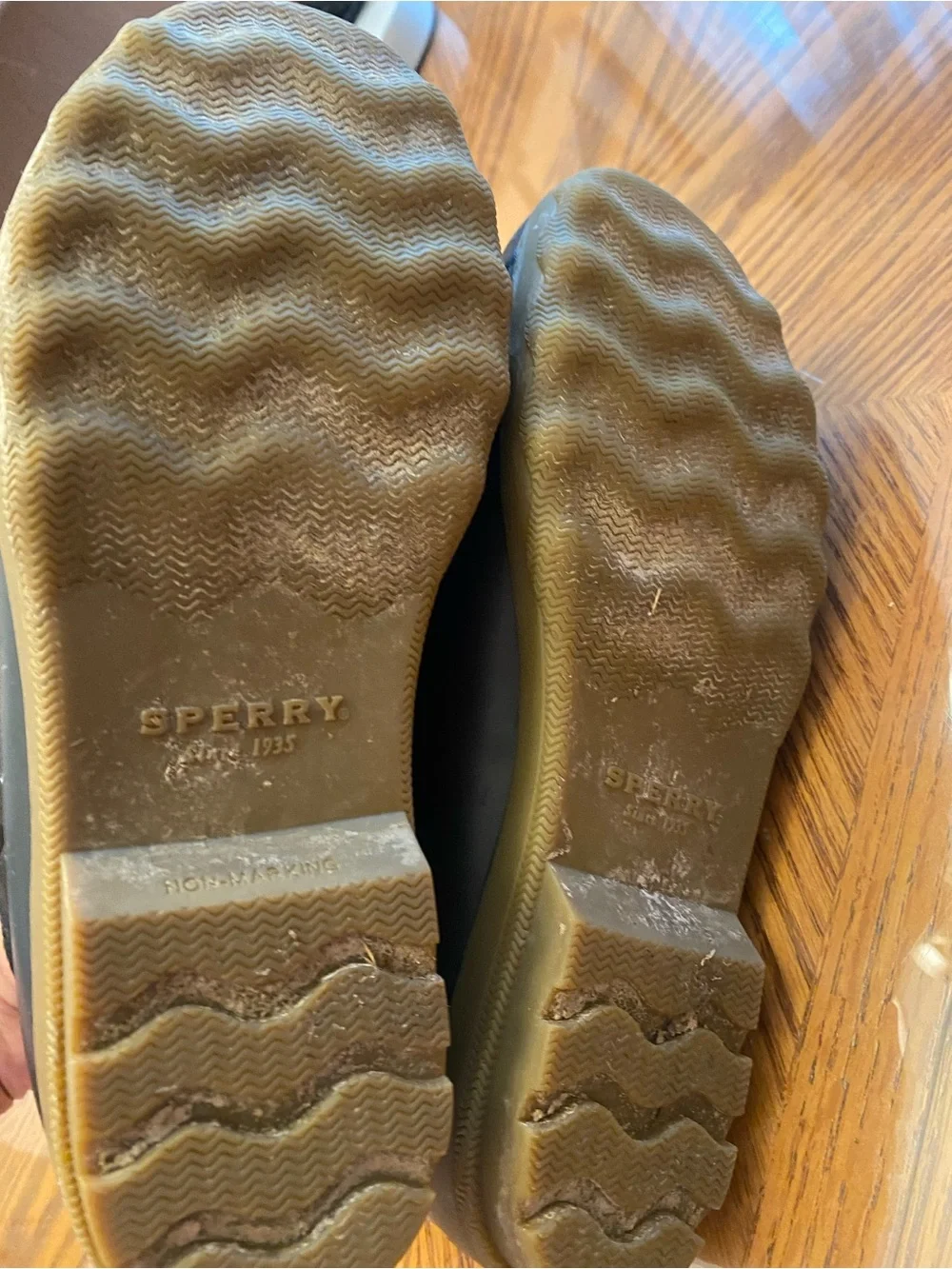 Sperry Kids Black Boots with Red Lining